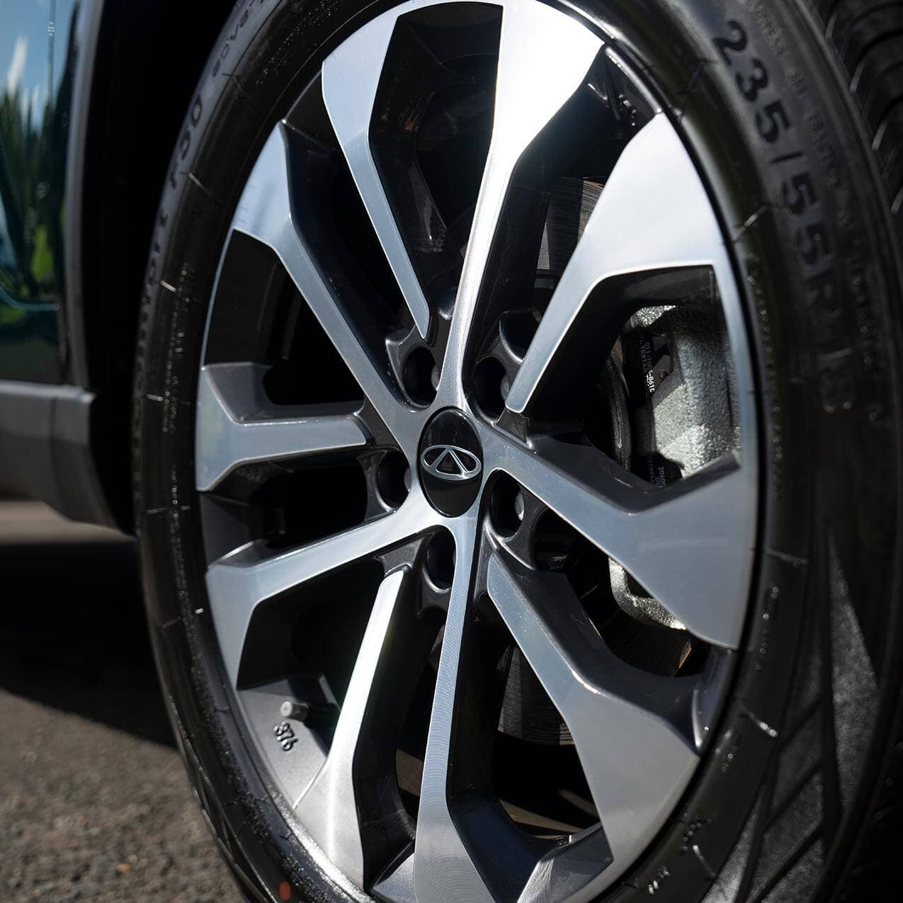 Large alloy wheels